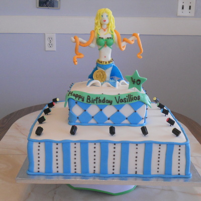 Birthday Cake For My Brother Chocolate Cake With Buttercream Filling Fondant Figurine Made From Modeling Chocolate