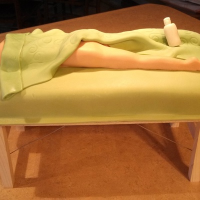 Massage Table Cake