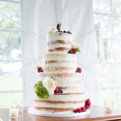 Half Naked Wedding Cake