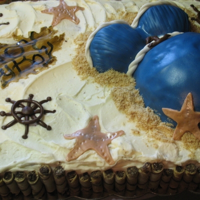 Nautical Baby Shower Cake
