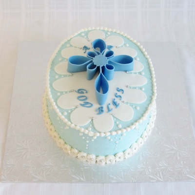 12X9 Oval Buttercream Cake With Decorations If Im Being Honest I Dont Really Love Itlol