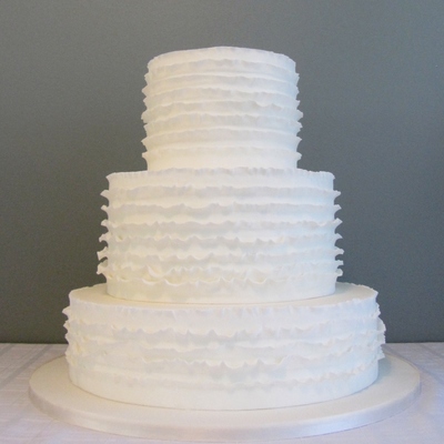 Ruffled Wedding Cake