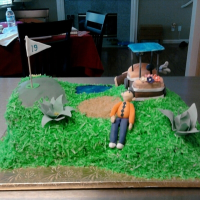 Golf Course Cake