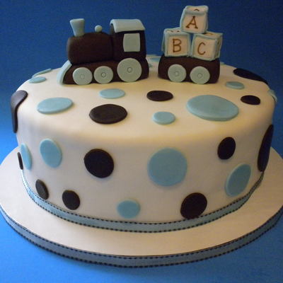 Train Baby Shower Cake
