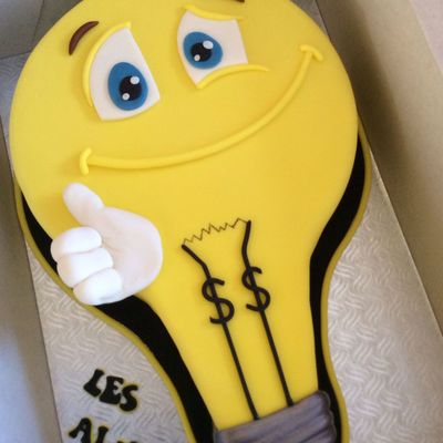 Light Bulb Cake For My Coworkers