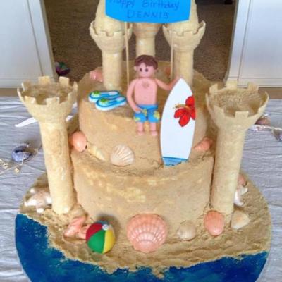 Lemon Cake With Lemon Mousse Filling And Chocolate Cake With Choco Bavarian Mousse Filling Covered In Buttercream Then Crushed Vanilla Wa