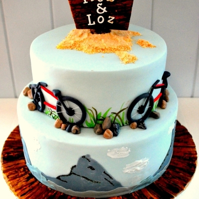 Nature Inspired Engagement Cake