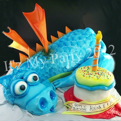 Dimensional Dragon Birthday Cake