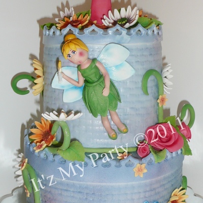 Castle/tinkerbell Themed Cake