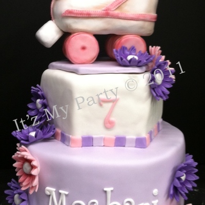 Rollerskate Birthday Cake