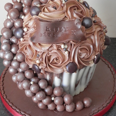 Giant Chocolate Cupcake