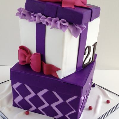 Gift Box Cake