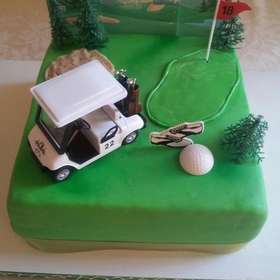 Golf Theme Cake