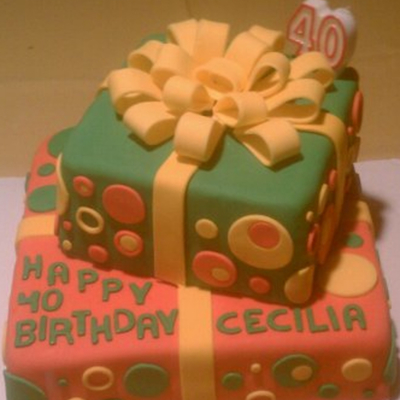 Presents Birthday Cake