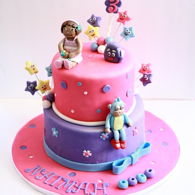 Dora And Boots Cake