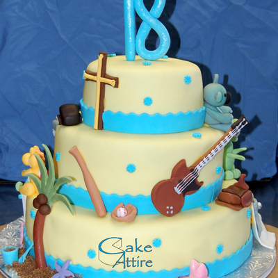 "through The Years" Memories Cake