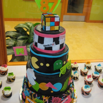 Totally 80S 25Th High School Reunion Cake