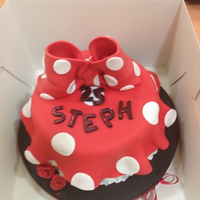 Minnie Mouse Inspired Birthday Cake