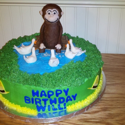 Curious George Cake