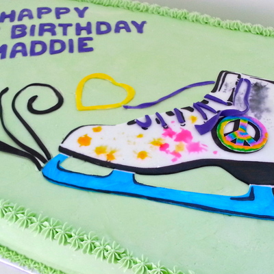 Ice Skating Cake