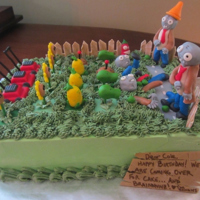 Plants Vs. Zombies Cake