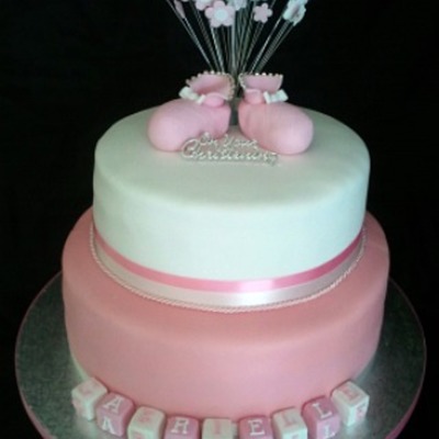 Christening/baby Shower Bootees