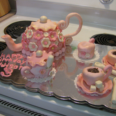 Tea Set Cake