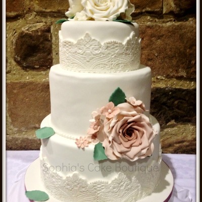 Vintage Romance In Roses And Pearls