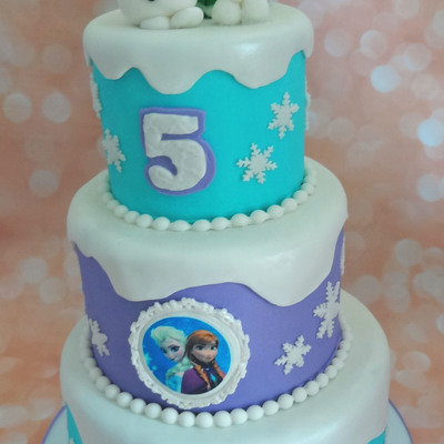 Three Tier Frozen Cake