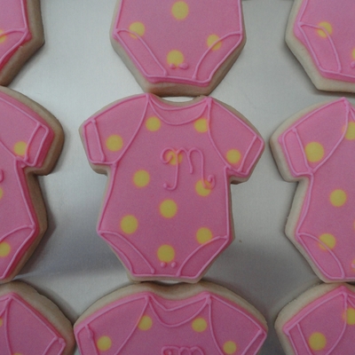 Pink Onesie Cookies