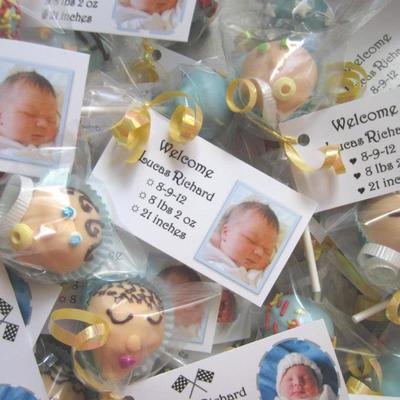 Cakepops With Attached Announcement