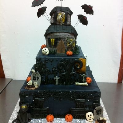 Haunted House Cake