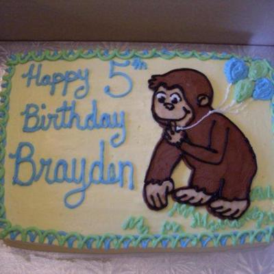 Curious George Cake.