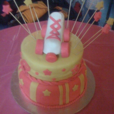 Roller Skate Birthday Cake
