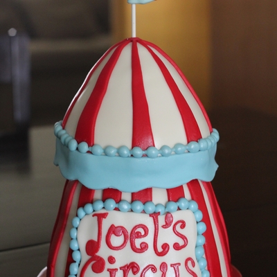 Old Fashion Carnival Tent Cake