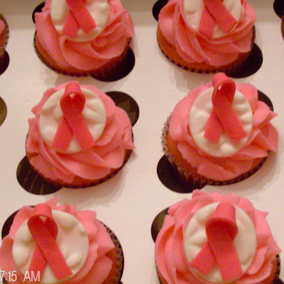 Breast Cancer Awareness Cake Decorating Photos