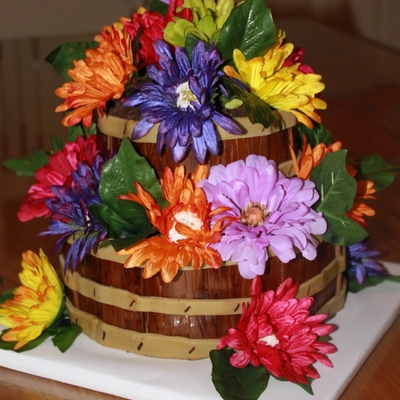 Whiskey Barrel Birthday Cake