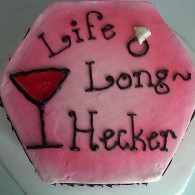 Bachelorette Cake For The Long-Hecker Wedding