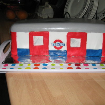 London Underground Tube Train Cake