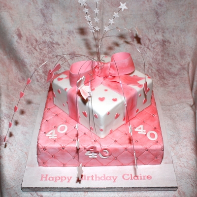 Pretty In Pink - Parcels And Ribbons Cake