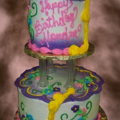Repunzle- Tangled Birthday Cake