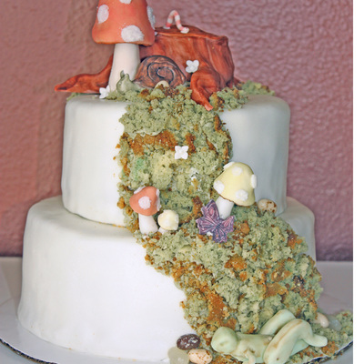 1St Birthday Cake For Boy Woodland Theme