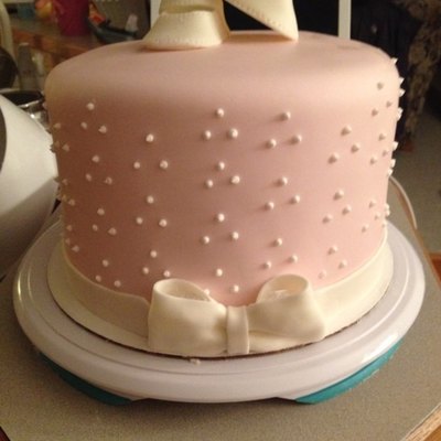 Baby Shower Cake My First Time Making Booties Out Of Fondant