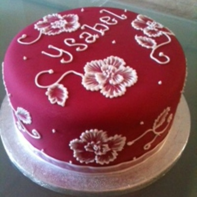 Yssie's Brush Embroidery Birthday Cake