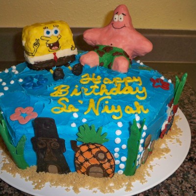 Sponge Bob 2Nd Birthday Cake