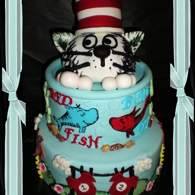 Dr Seuss Birthday Cake