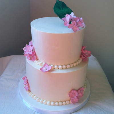 Hydrangea Wedding Cake