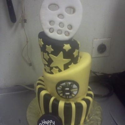 Boston Bruins Birthday Cake