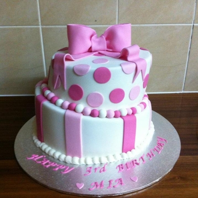 Pink And White Topsy Turvy