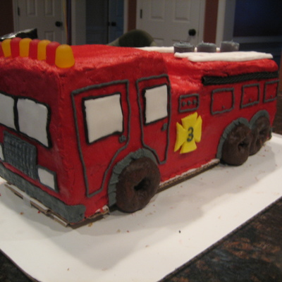Firetruck Cake